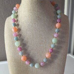 Vintage Candy Colored Beryl Beaded Necklace